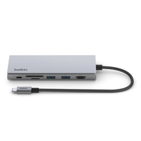 Thumbnail for Belkin Connect USB-C To A 7 in-1 Multiport Adapter- Grey