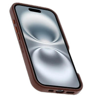 Thumbnail for OtterBox Symmetry MagSafe Cactus Leather Case for iPhone 16 Plus - Brown