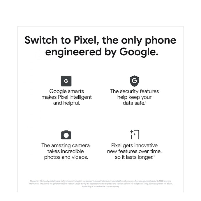 Google Pixel 7a 5G (Dual Sim, 128GB/8GB, 6.1’’) - Charcoal