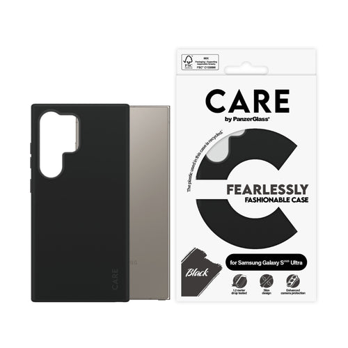 PanzerGlass CARE by Fashion Case for Samsung Galaxy S25 Ultra- Black