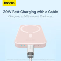 Thumbnail for Baseus Magnetic Mini Wireless Charging Power Bank 6000mAh 20W  - Pink