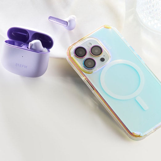 EFM Aspen Case Armour with MagSafe D3O Crystalex For iPhone 14 Plus (6.7") - Glitter Pearl