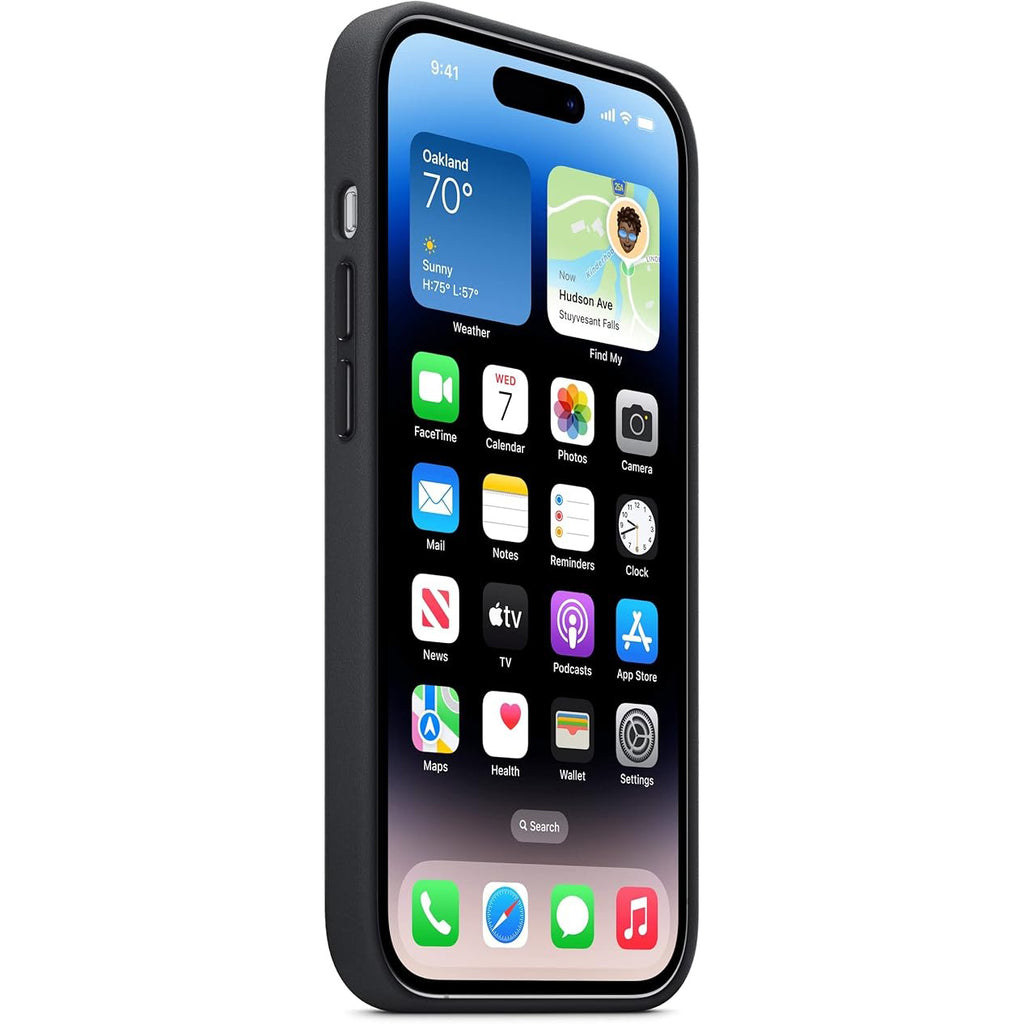 Apple iPhone 14 Pro Leather Case with MagSafe - Black/Midnight