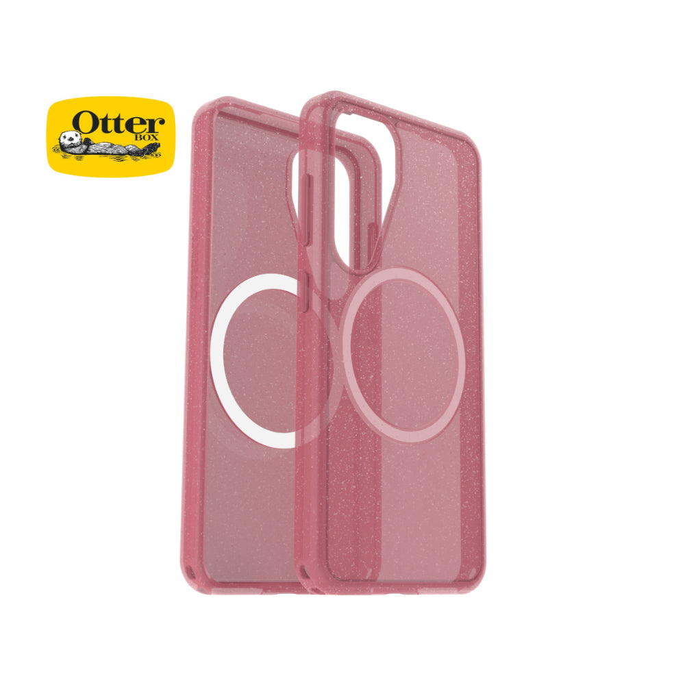 OtterBox Symmetry Magnets Samsung Galaxy S25/S24 - Clear/Pink