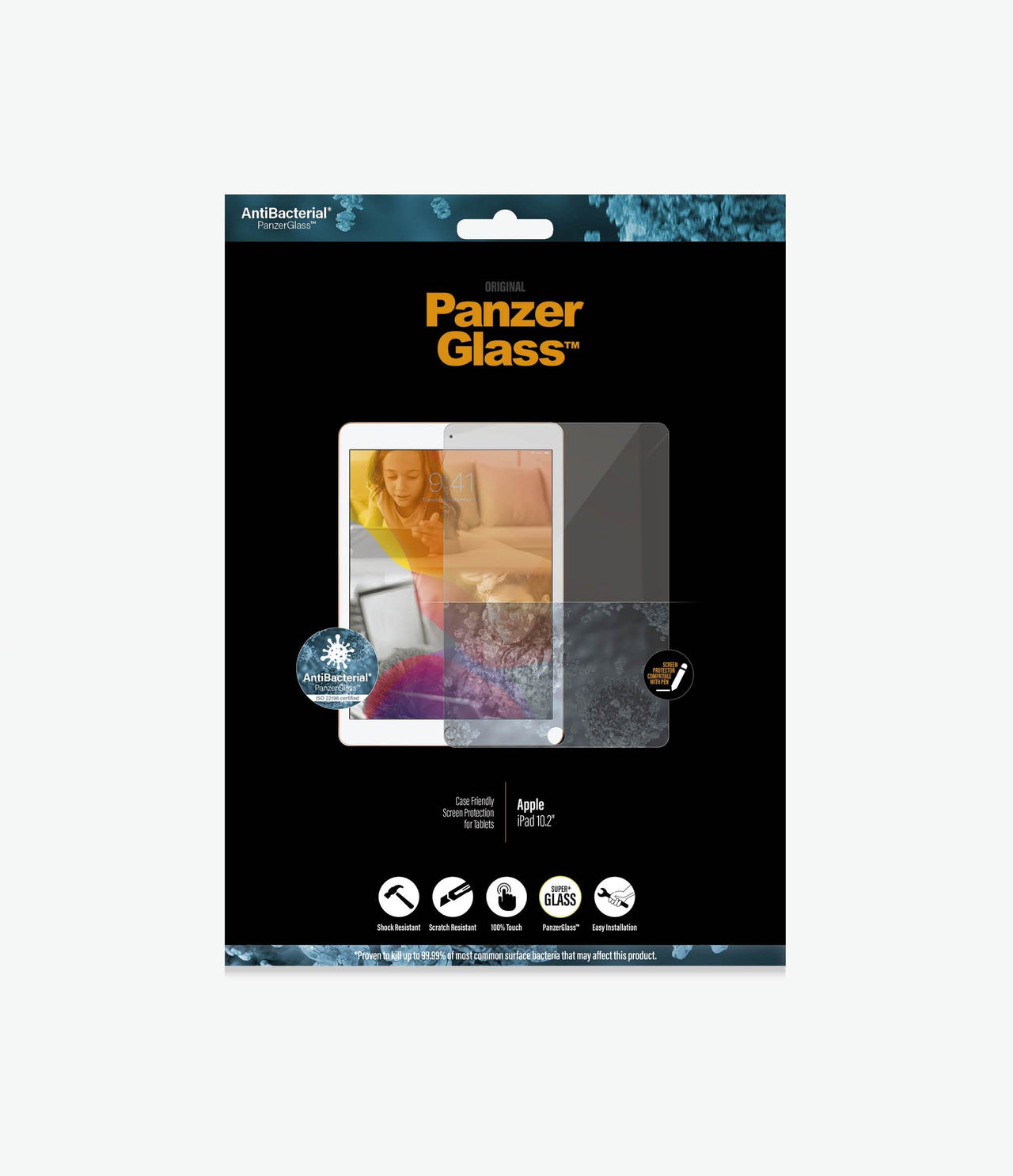 Panzer Glass Screen Protector for Apple iPad 10.2'' (7th, 8th & 9th Gen) - Clear