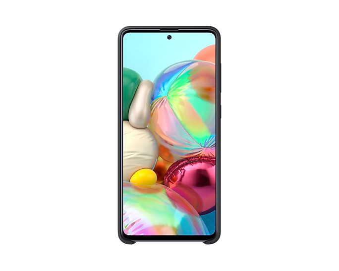 Samsung Galaxy A71 Silicone Cover - Black