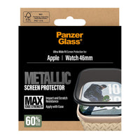 PanzerGlass Metal Frame Screen Protector for Apple Watch Series 10 (46mm) - Black