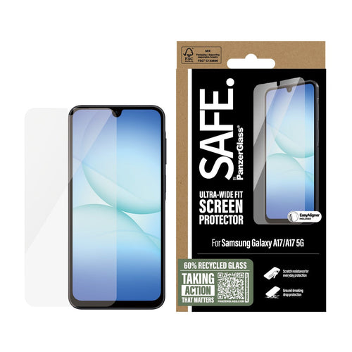 PanzerGlass Safe Ultra-Wide Fit Screen Protector with Aligner for Samsung Galaxy A17/A17 5G
