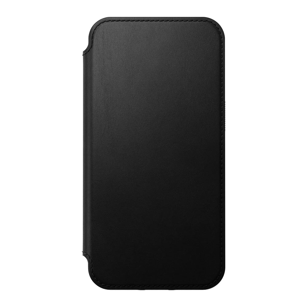 Nomad Leather Folio Case for iPhone 17e/16e/15/14 - Black