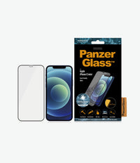 Thumbnail for PanzerGlass Edge to Edge Glass Screen Protector for iPhone 12 Mini - Black