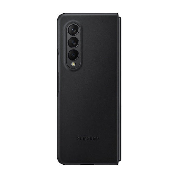 Samsung Leather Cover for Galaxy Z Fold3 - Black