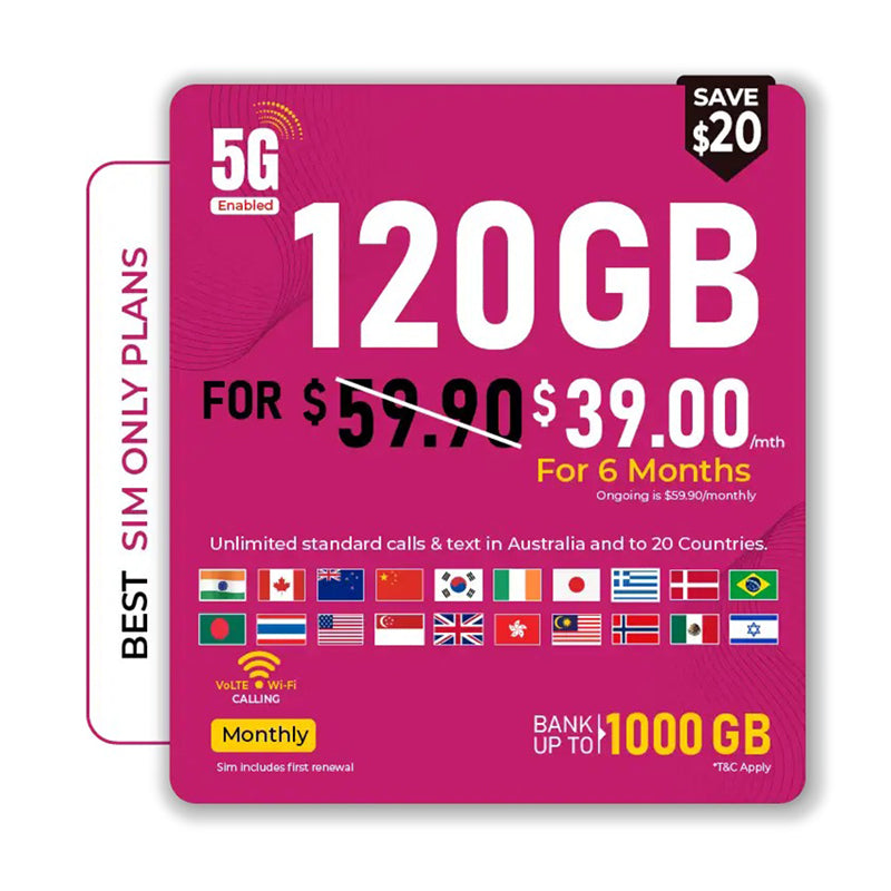 Telsim $59.90 Prepaid Sim Card Starter Kit Pack