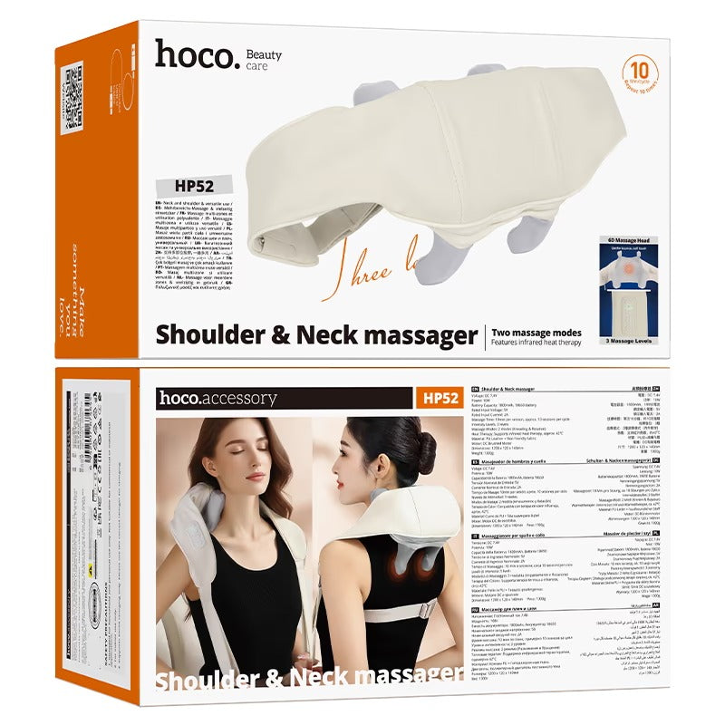 Hoco HP52 Shoulder and Neck Massager - Beige