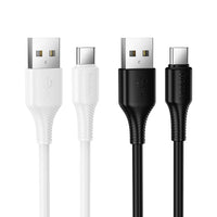 Thumbnail for Hoco X120 USB-A to USB-C Bend-Resistant Charging Data Cable Type-C- White