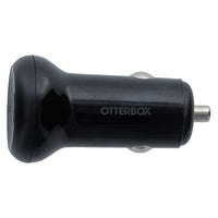 Thumbnail for OtterBox 32W Dual Port Standard Fast Car Charger - Black