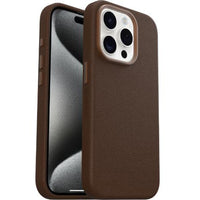 Thumbnail for OtterBox Symmetry Cactus Leather Case for iPhone 15 Pro - Brown