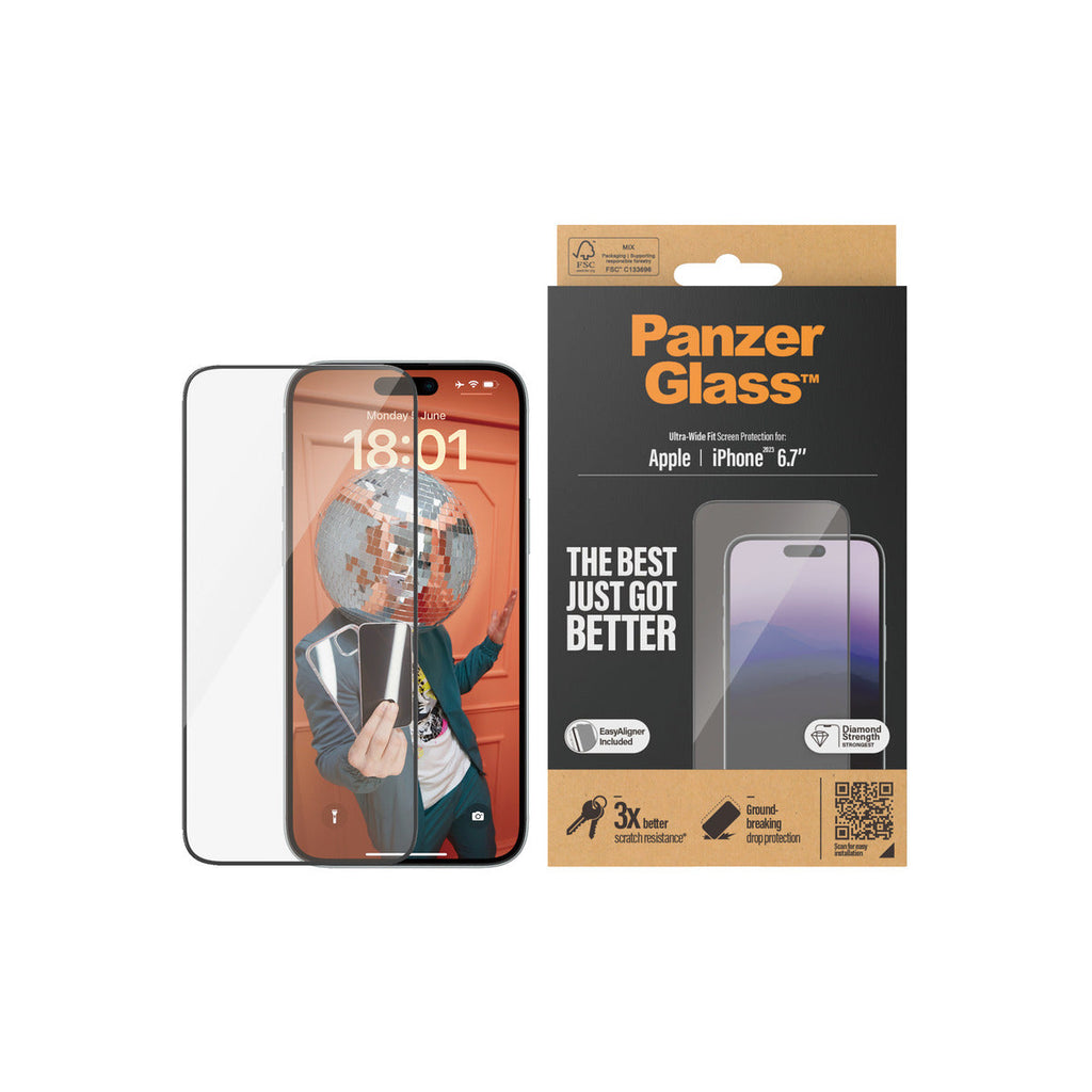 PanzerGlass Ultra Wide for iPhone 15 Plus - Clear