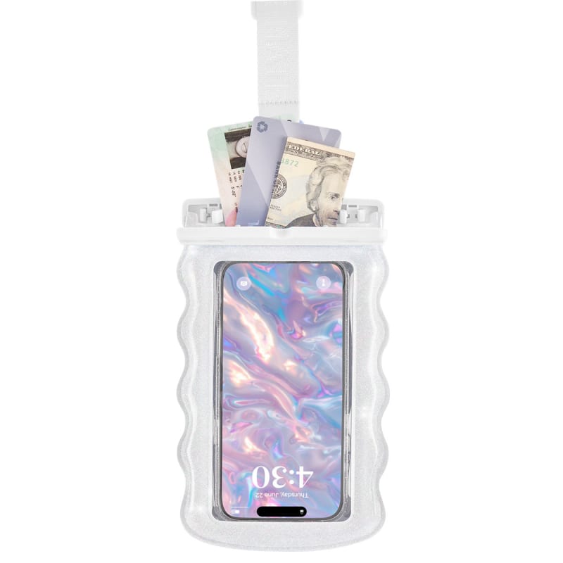 Case-Mate Wavy Waterproof Floating Pouch Large - Ivory Twinkle