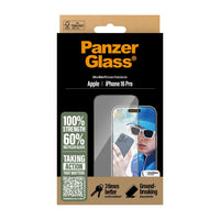 Thumbnail for PanzerGlass Ultra-Wide Fit Screen Protector For iPhone 16 Pro - Clear