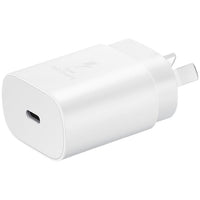 Thumbnail for Samsung USB-C 25W Fast Charging AC Wall Adapter (No Cable) - White