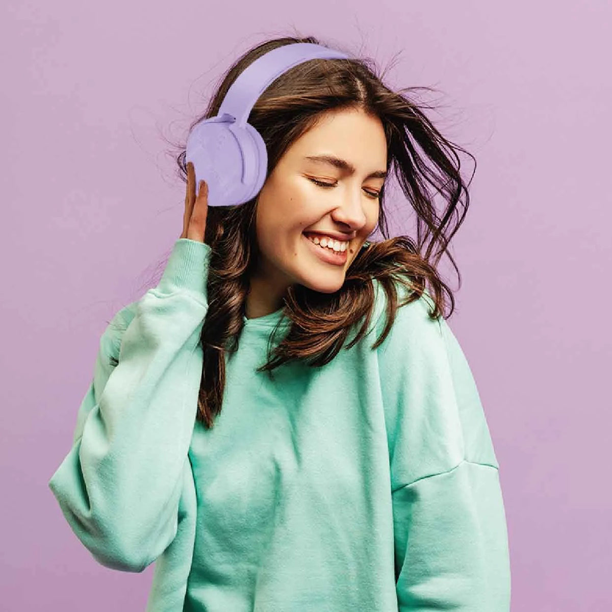 Laser Wireless Foldable Headphones - Purple