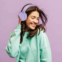 Laser Wireless Foldable Headphones - Purple