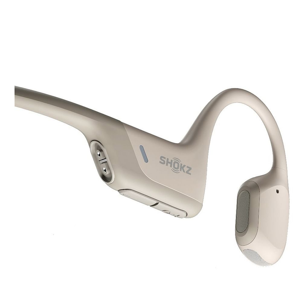 Shokz OpenRun Pro Premium Bone Conduction Open-Ear Sport Headphones - Beige