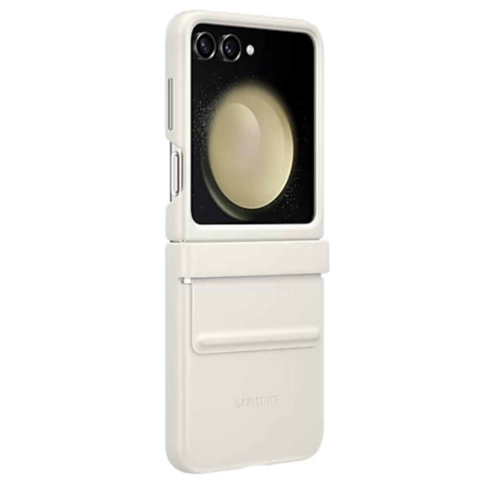 Samsung Flap ECO-Leather Case for Galaxy Z Flip5 Case - Cream