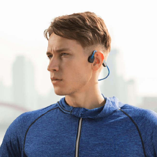 Shokz OpenMove Bone Conduction Open-Ear Lifestyle/Sport Headphones - Blue