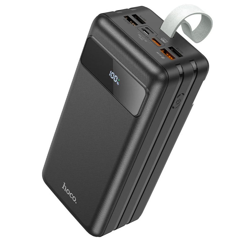 Hoco J86B 60000mAh 22.5W Powermaster Power Bank With LED Lamp - Black