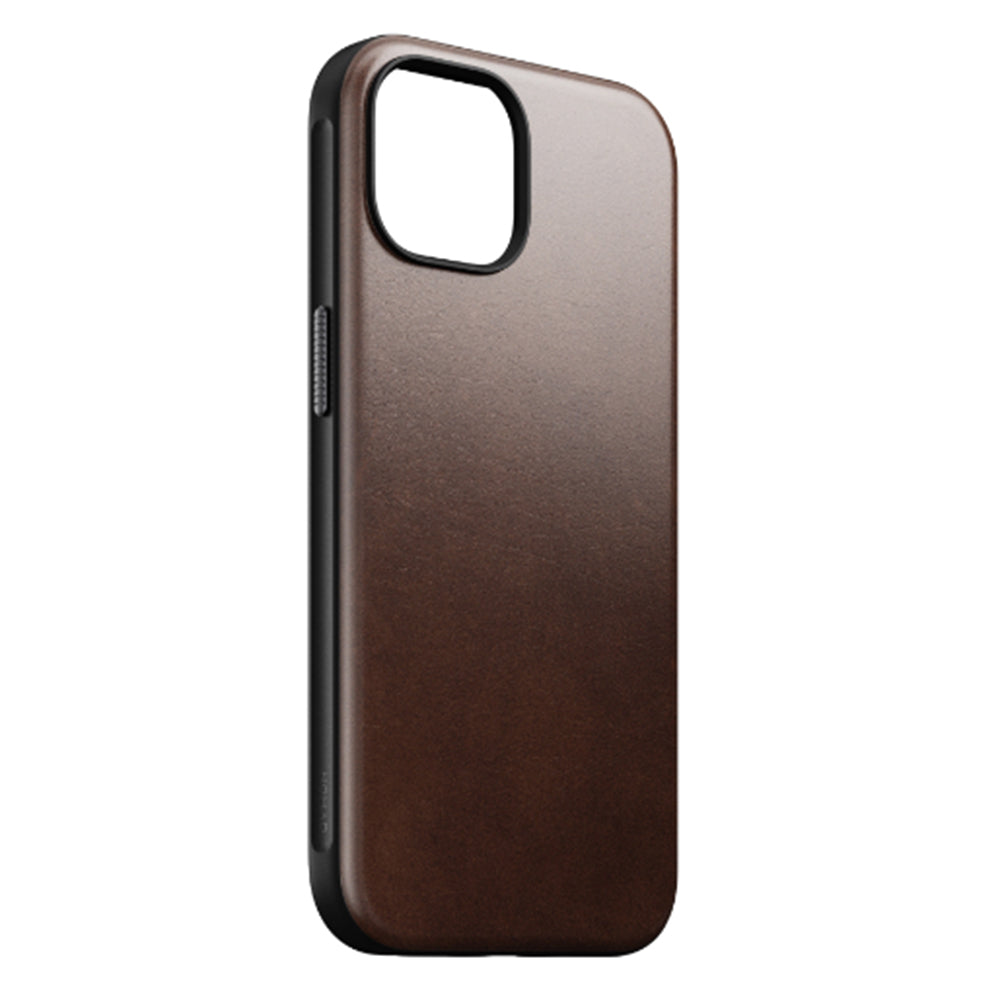 NOMAD Leather Case for iPhone 17e/16e/15/14 - Brown Horween