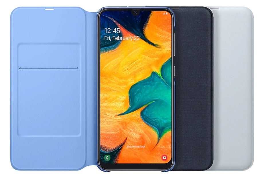 Samsung Galaxy A30 Wallet Cover - Black