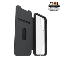 Thumbnail for OtterBox React Folio Case for Samsung Galaxy S25 - Black Crystal