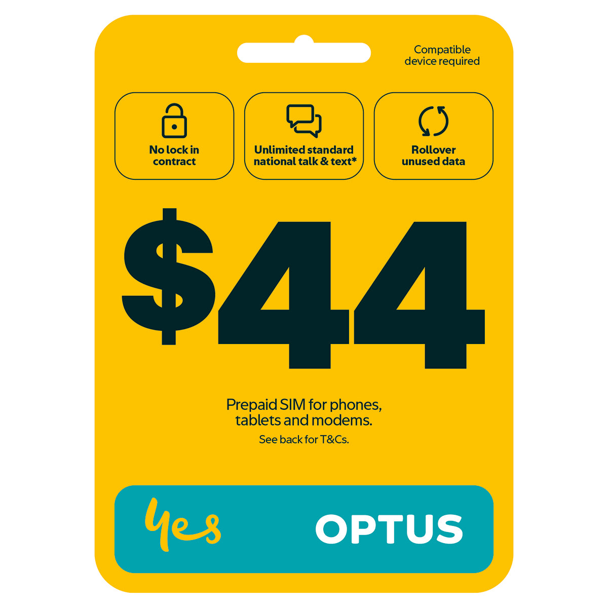 Optus $39 Prepaid Sim Card Starter Kit Pack