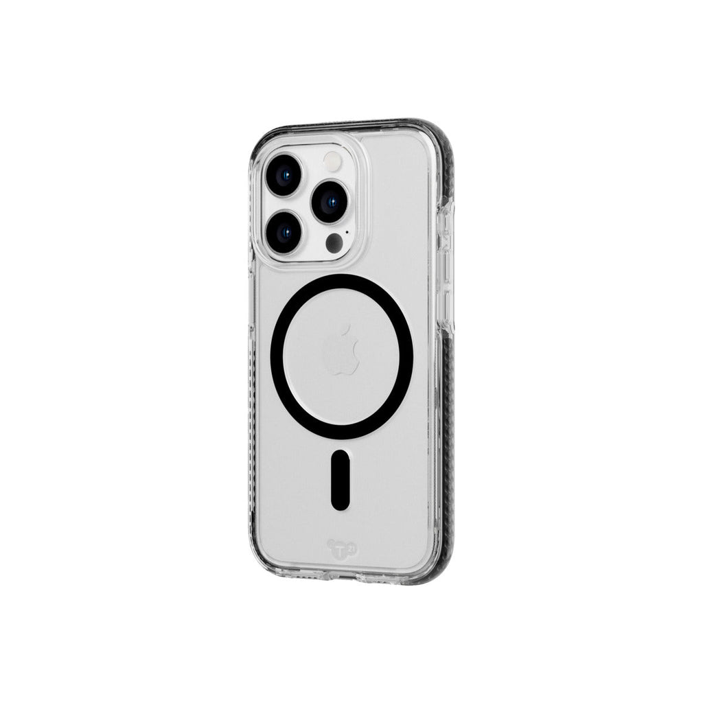Tech21 Evo Crystal for iPhone 15 Pro Case MagSafe Compatible - Black