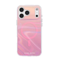 Thumbnail for Case-Mate Peach Bubble MagSafe Case for iPhone 17 Pro Max - Iridescent
