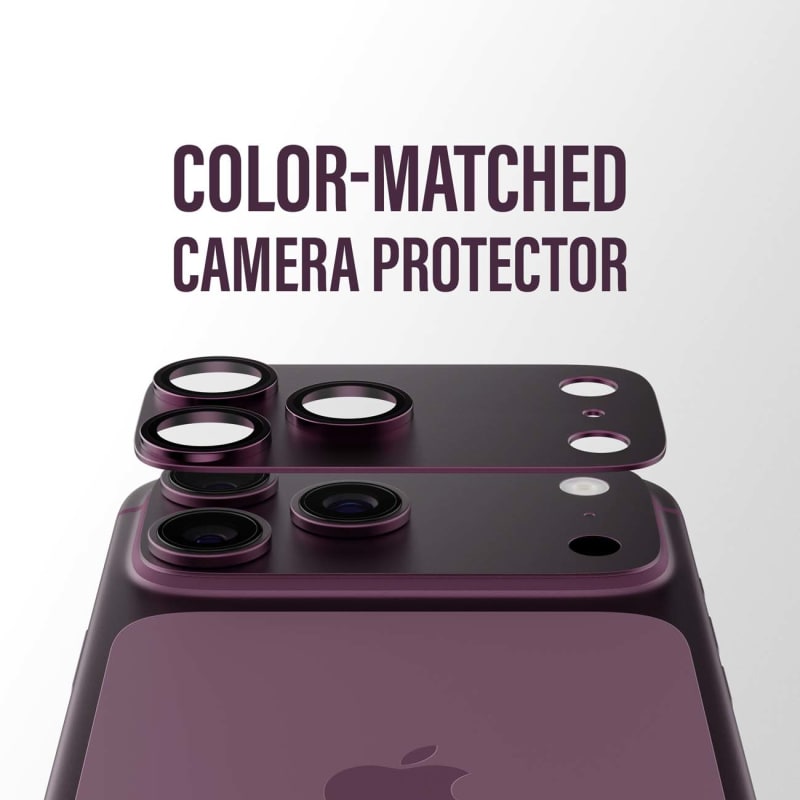 PanzerGlass Fender Camera Protector for iPhone 18 Pro - Dark Cherry