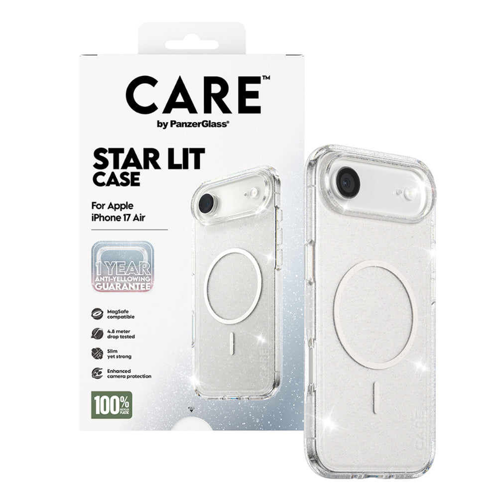 PanzerGlass CARE by Urban Combat Star Lit MagSafe Case for iPhone Air - Clear