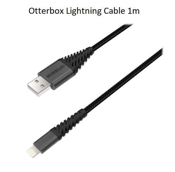 OtterBox Lightning to USB-A Cable (1M) for  Apple iPhone/iPad/MacBook - Black