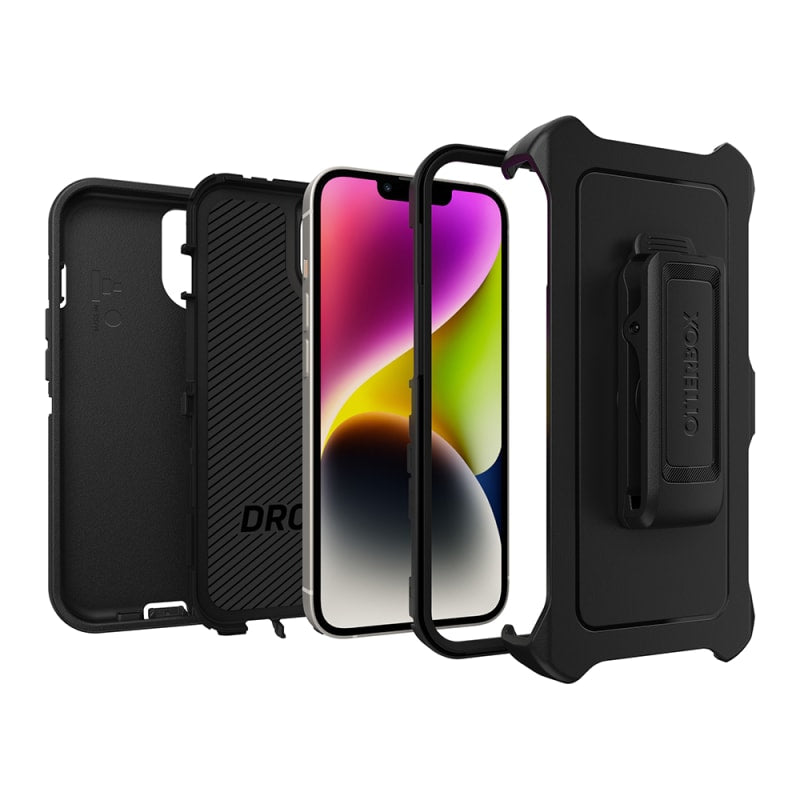 Otterbox Defender Case Pro Pack for iPhone 13 (6.1), 14 (6.1) - Black