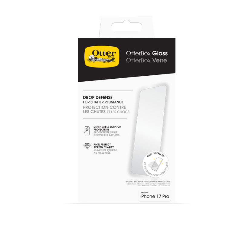 OtterBox Screen Protector Glass for Apple iPhone 17 Pro- Clear