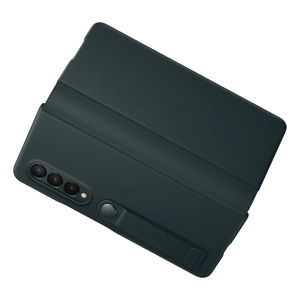 Samsung Leather Flip Cover for Galaxy Fold3 - Green