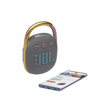 Thumbnail for JBL Clip 4 Ultra-portable Waterproof Speaker - Grey/ Pink