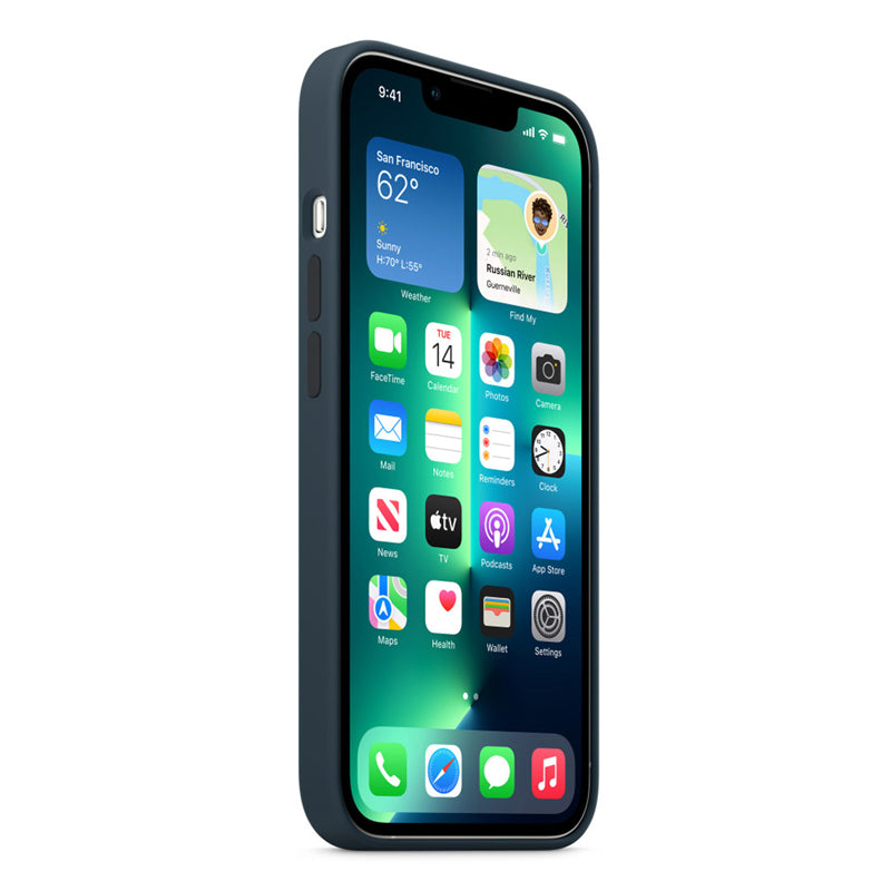 Apple Silicone Case with MagSafe for iPhone 13 Pro -  Abyss Blue