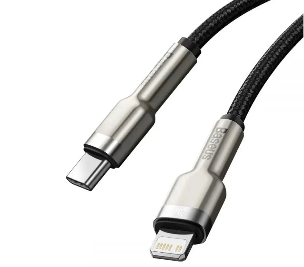 Baseus Metal Cable USB-C to Lightning PD 20W 1 metre - Black