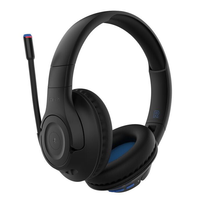 Belkin SoundForm Inspire USB-C Wireless Over-Ear Headset for Kids- Black