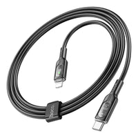 Hoco U150 60W Charging Data Cable C to C with Stand Exquisite Bracket - Black
