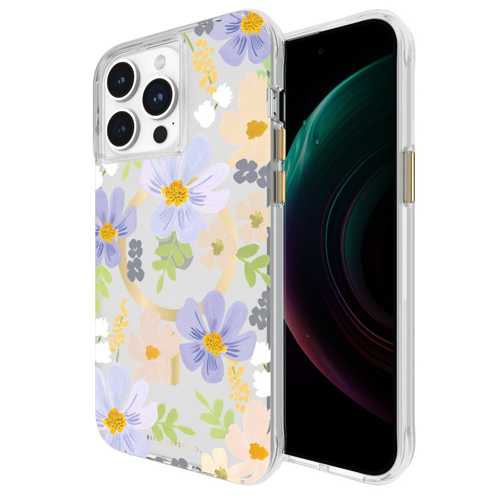 Case-Mate Rifle Paper MagSafe Case For iPhone 15 Pro Max - Pastel Marguerite