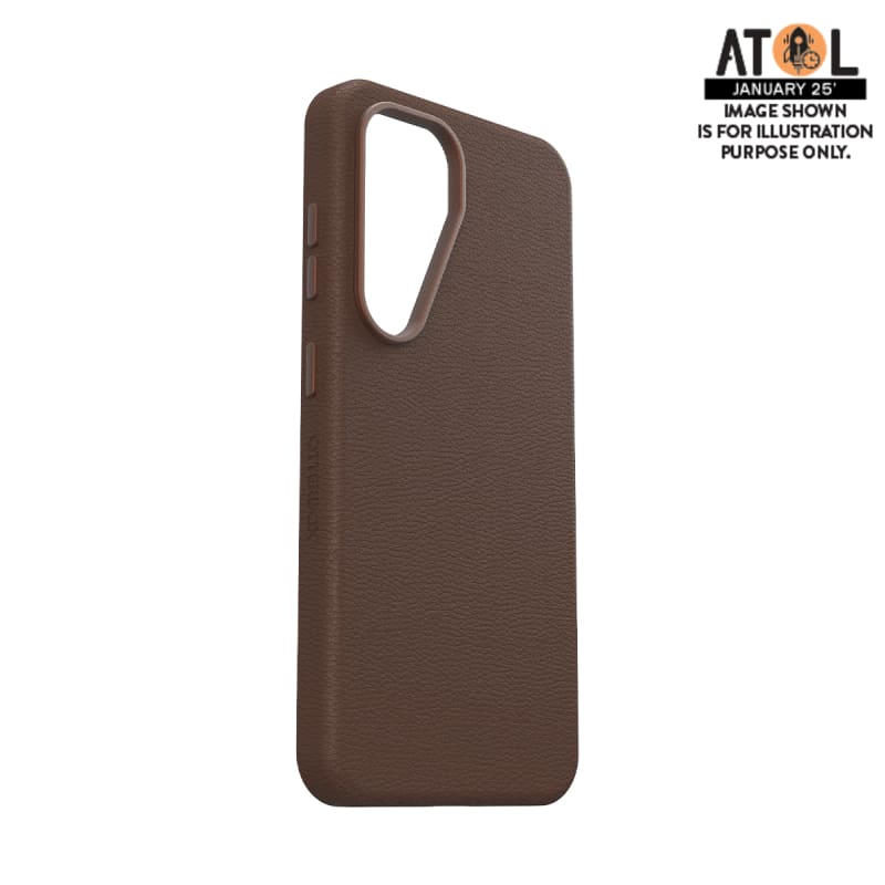 OtterBox Symmetry Cactus Leather Case for Samsung Galaxy S25 - Rich Adobe