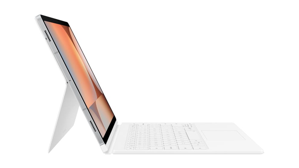 Samsung Book Cover Keyboard with Trackpad for Galaxy Tab S9FE+ / S9+ / S10+ - White